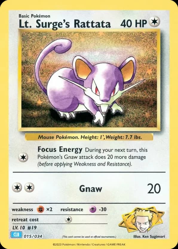 Lt. Surge's Rattata (15)