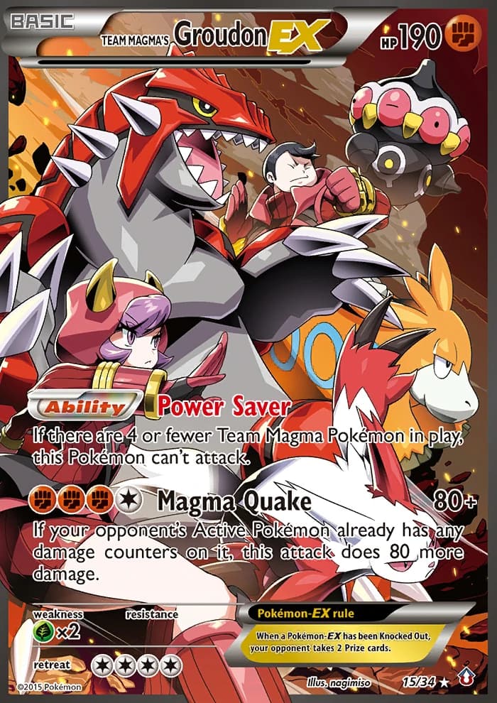 Team Magma's Groudon-EX (15)