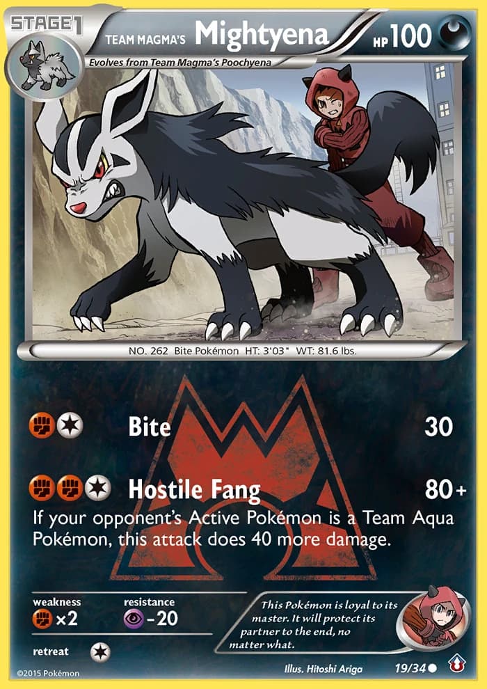 Team Magma's Mightyena (19)