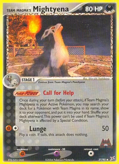 Team Magma's Mightyena (37)