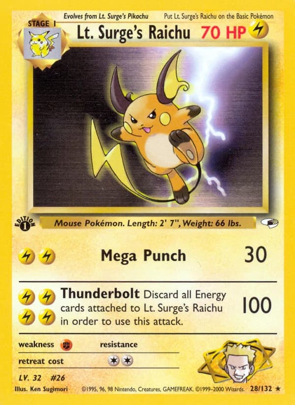 Lt. Surge's Raichu (28)
