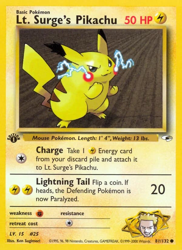 Lt. Surge's Pikachu (81)