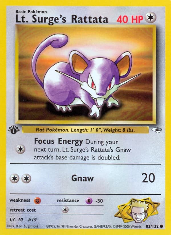 Lt. Surge's Rattata (82)