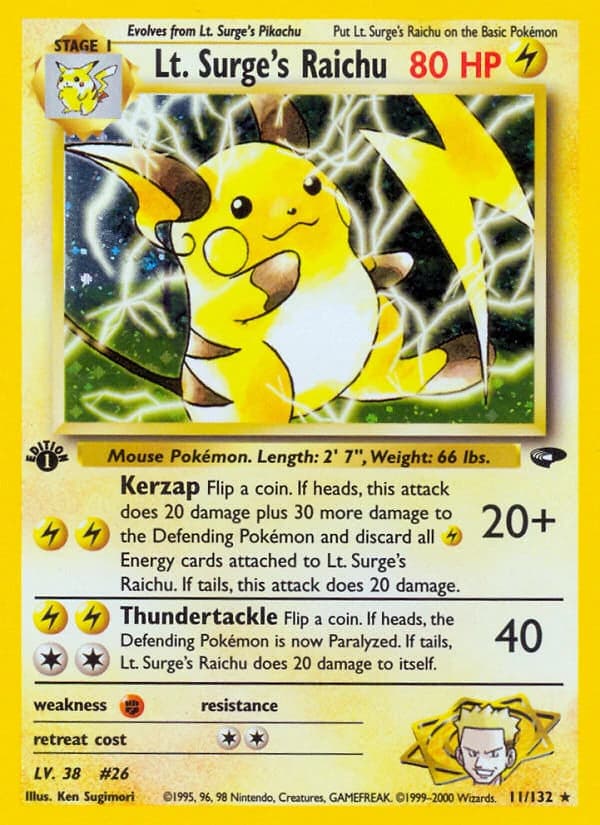 Lt. Surge's Raichu (11)