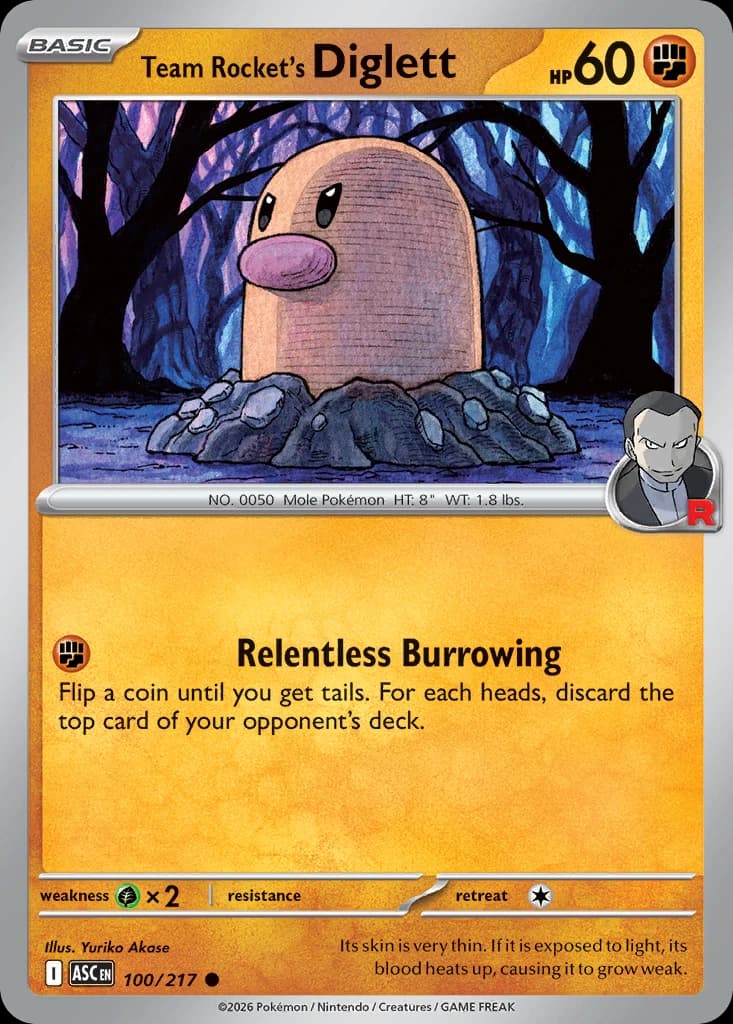 Team Rocket's Diglett (100)