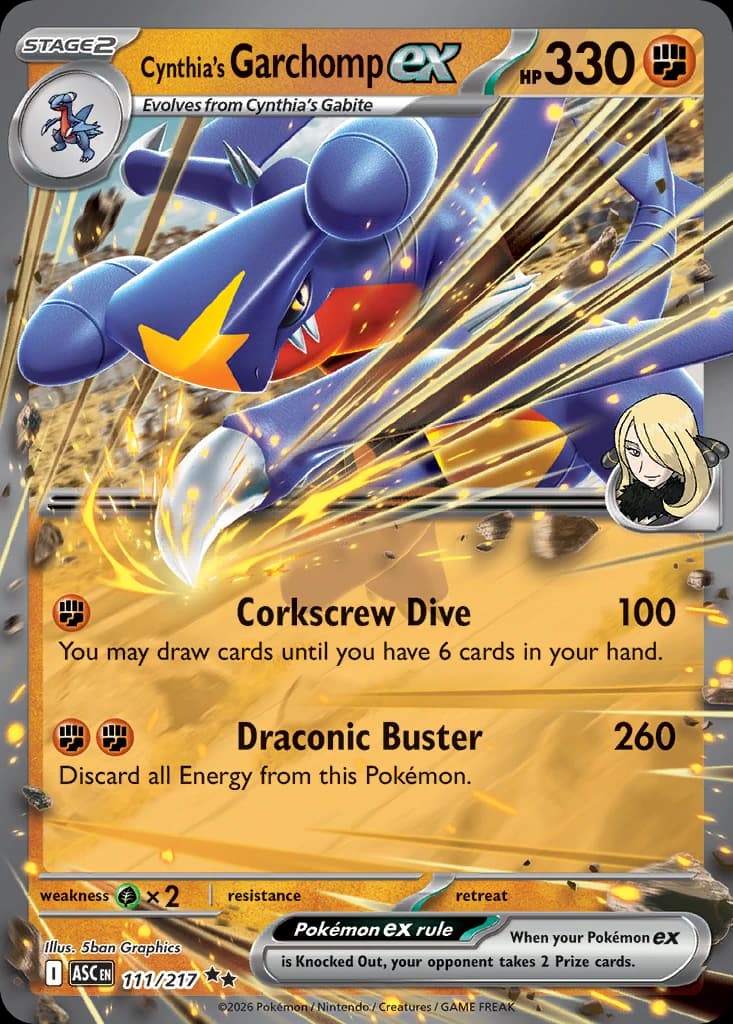 Cynthia's Garchomp ex (111)