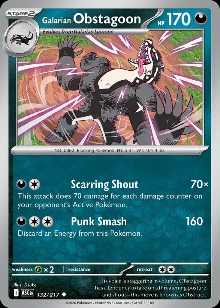 Galarian Obstagoon (132)