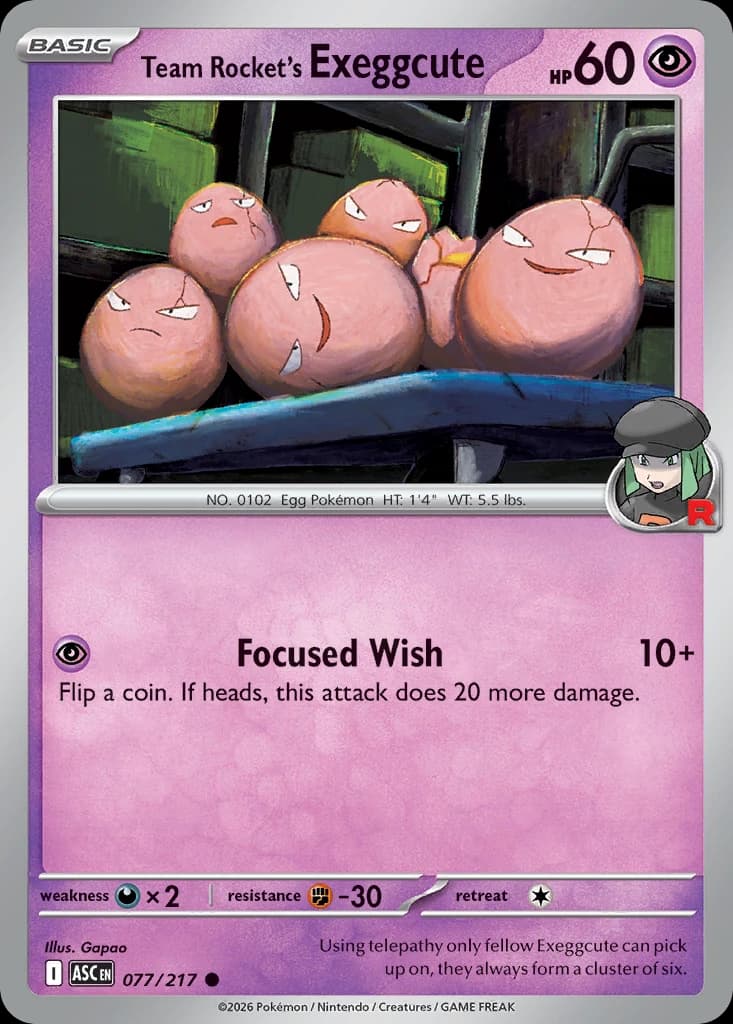 Team Rocket's Exeggcute (77)