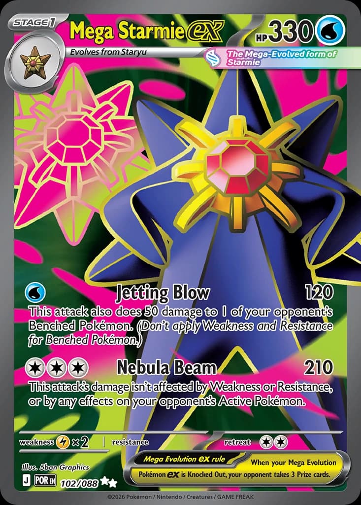 Mega Starmie ex (102)