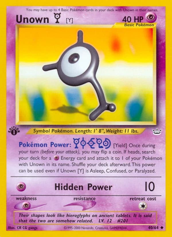 Unown [Y] (40)
