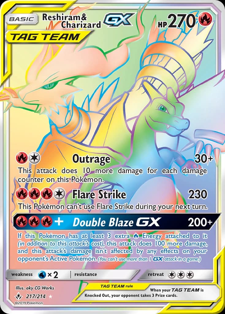 Reshiram & Charizard-GX (217)