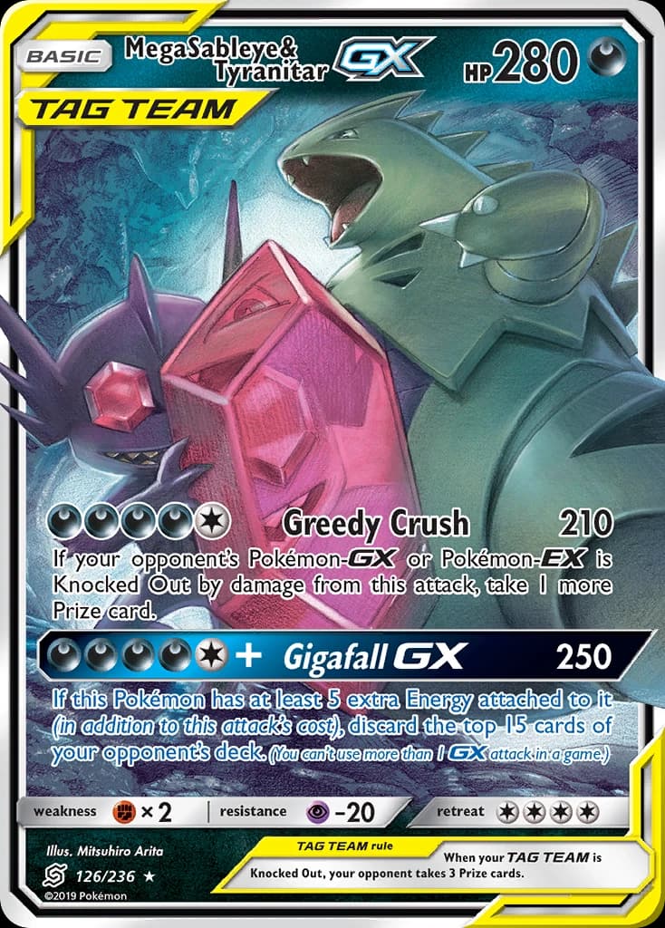 Mega Sableye & Tyranitar-GX (126)
