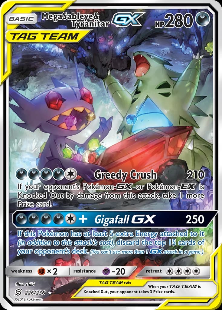 Mega Sableye & Tyranitar-GX (226)