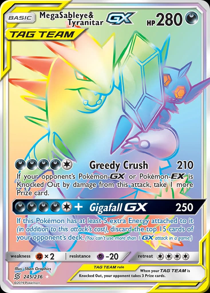 Mega Sableye & Tyranitar-GX (245)