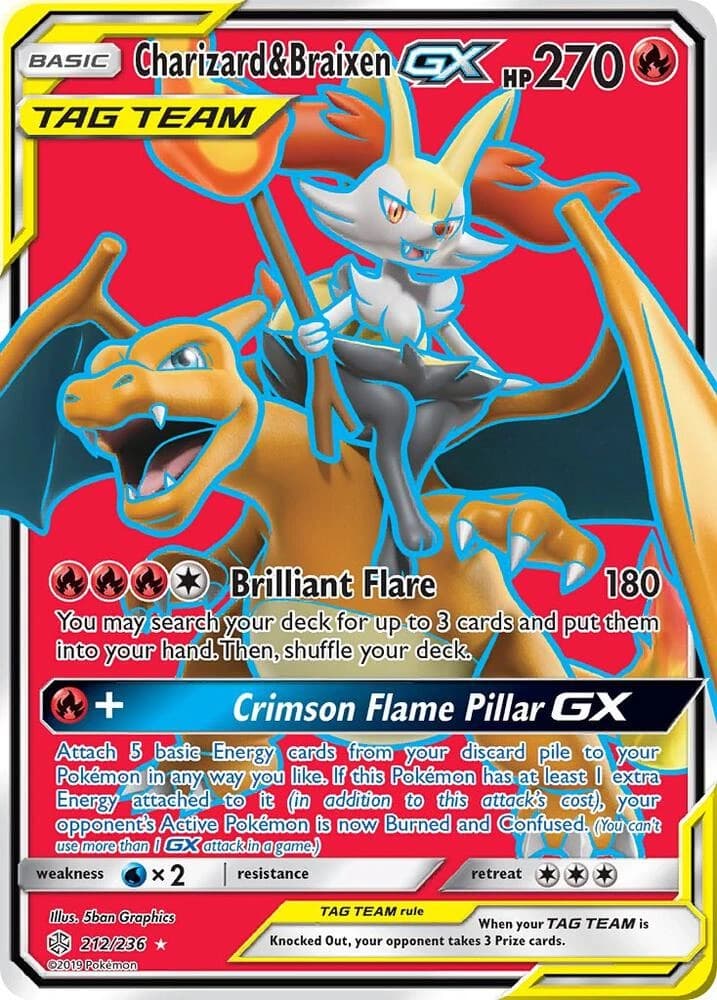 Charizard & Braixen-GX (212)