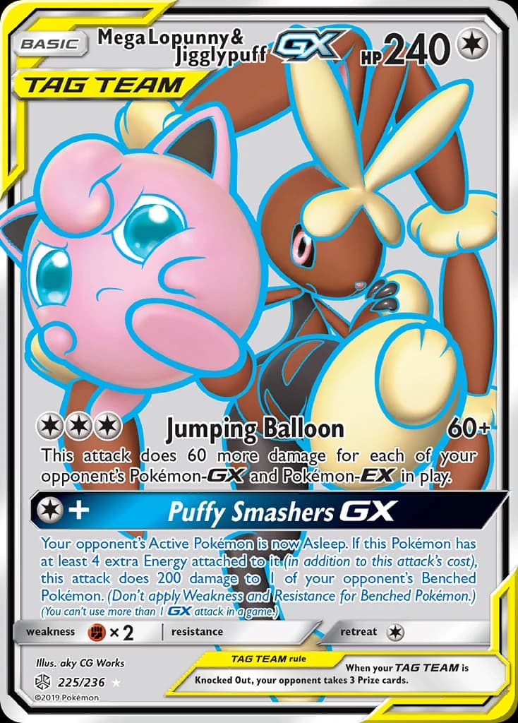 Mega Lopunny & Jigglypuff-GX (225)