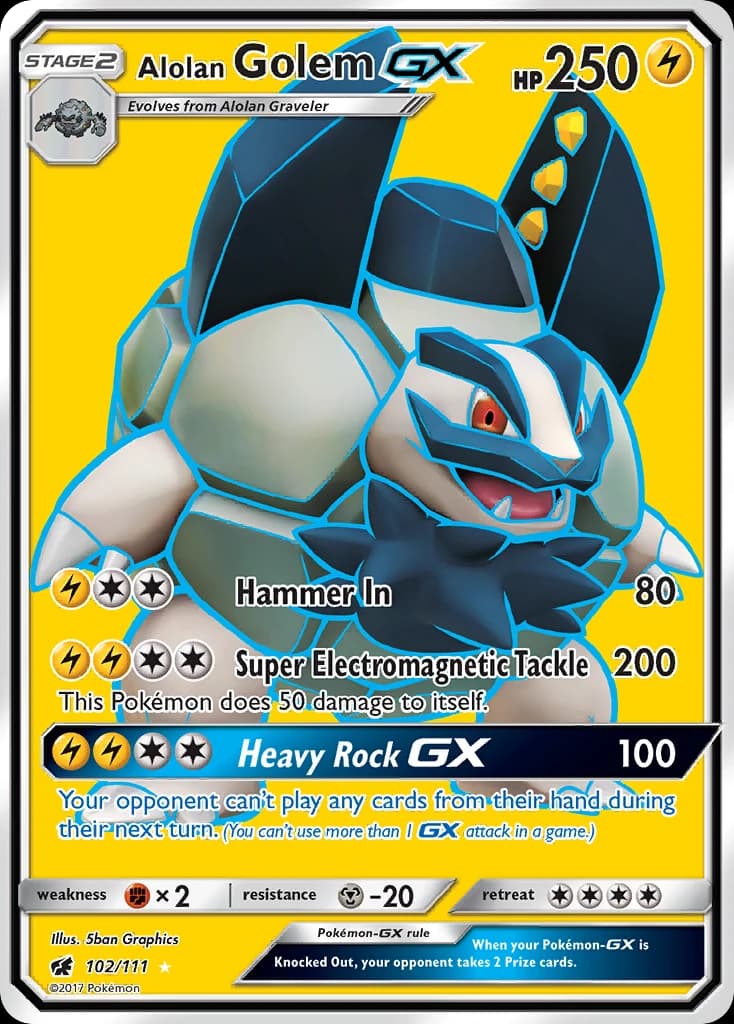 Alolan Golem-GX (102)