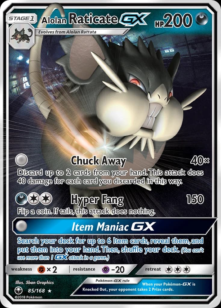 Alolan Raticate-GX (85)