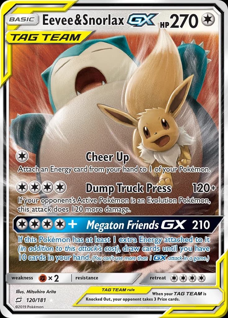 Eevee & Snorlax-GX (120)