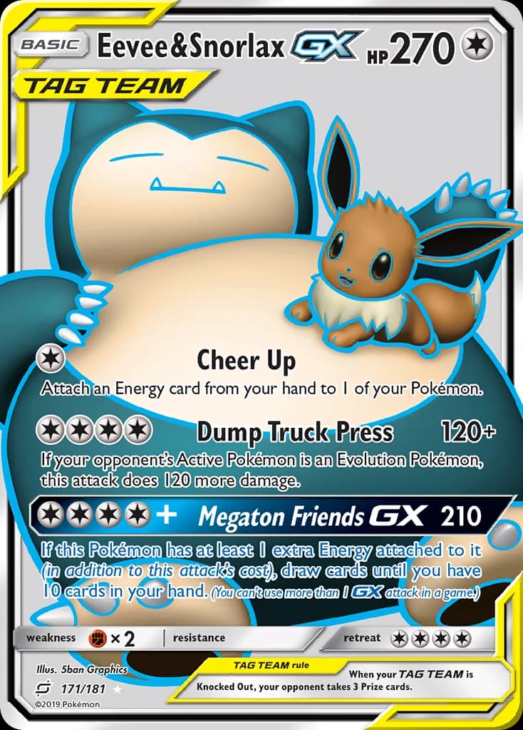 Eevee & Snorlax-GX (171)