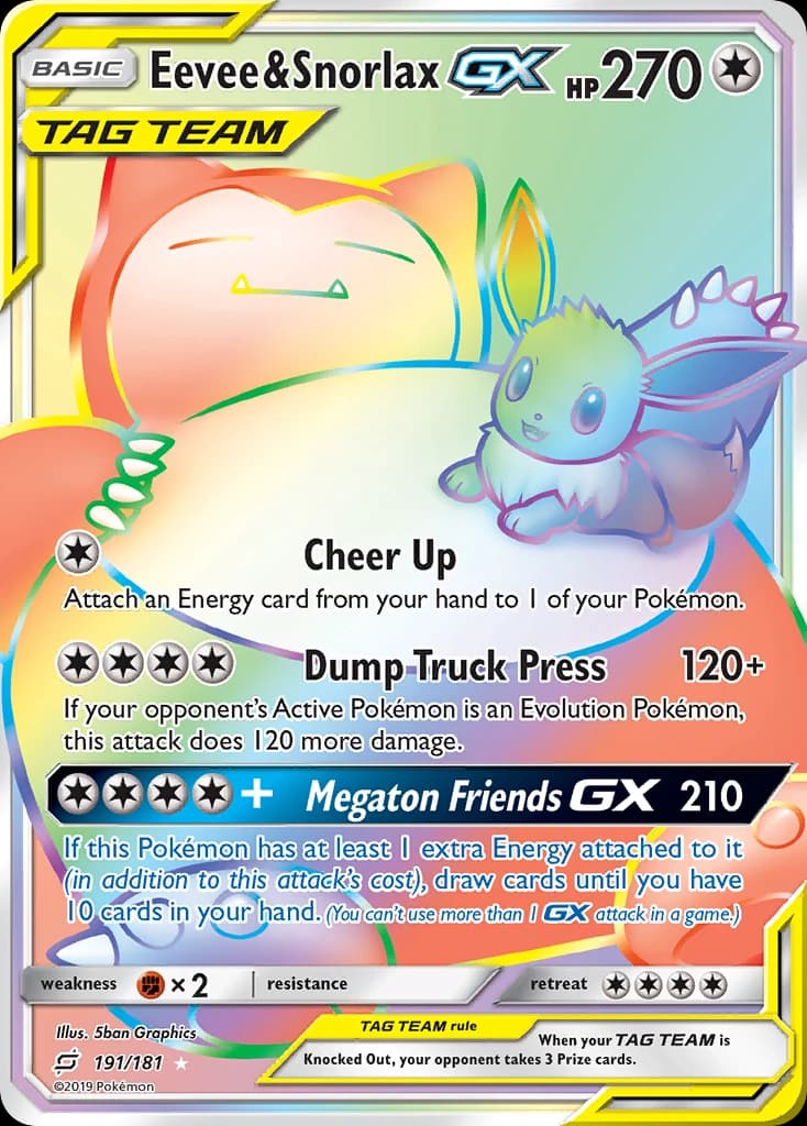 Eevee & Snorlax-GX (191)