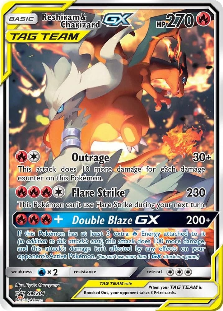 Reshiram & Charizard-GX (SM201)