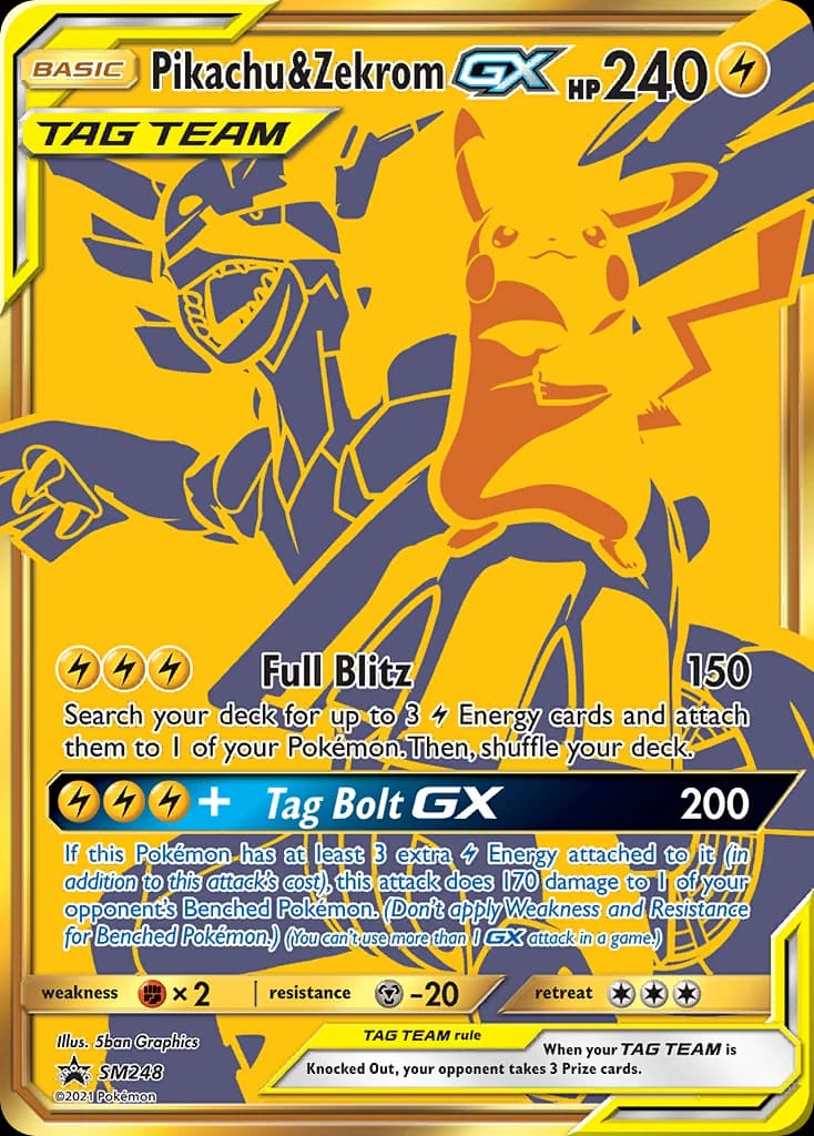 Pikachu & Zekrom-GX (SM248)