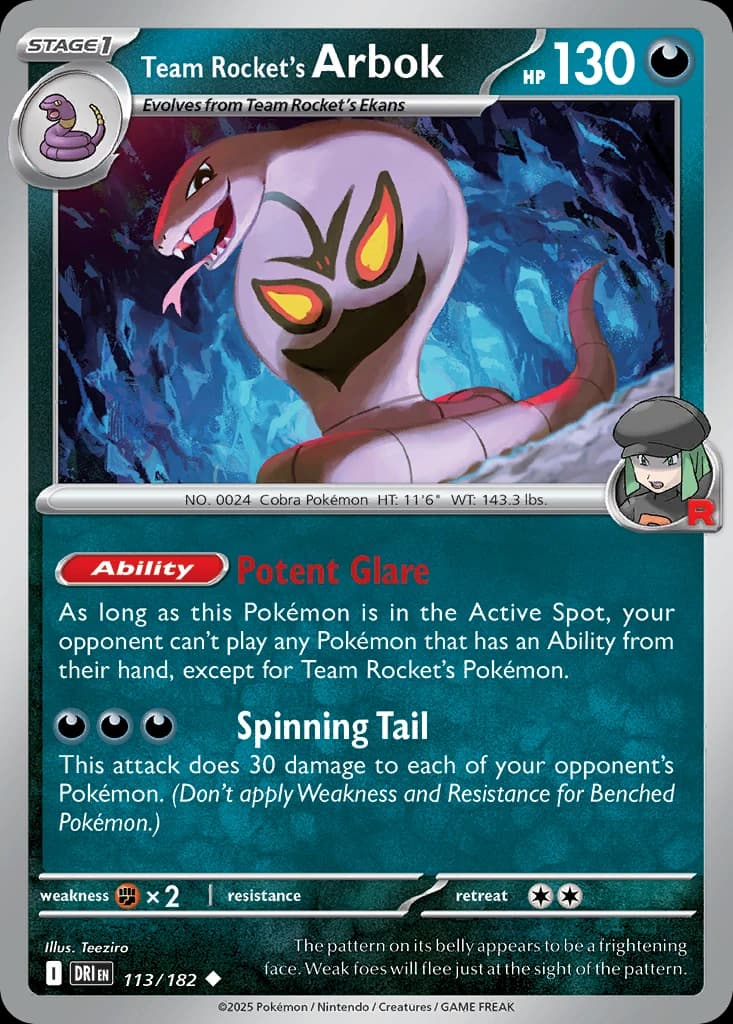 Team Rocket's Arbok (113)