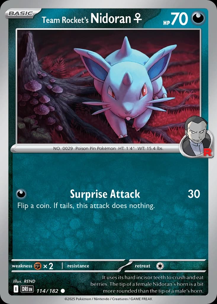 Team Rocket's Nidoran♀ (114)