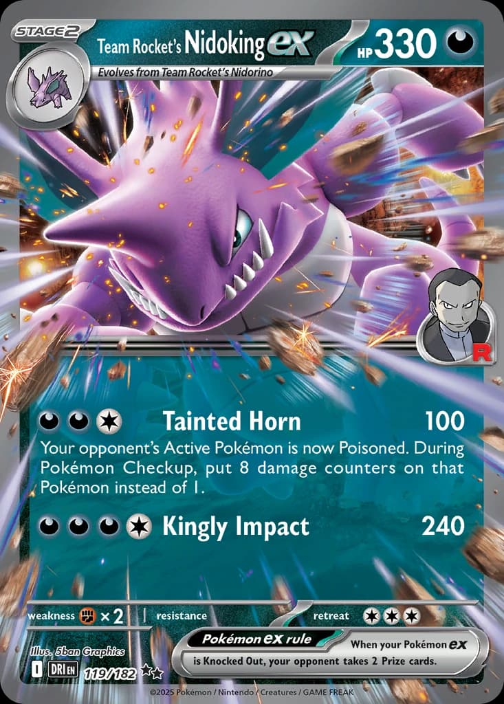 Team Rocket's Nidoking ex (119)
