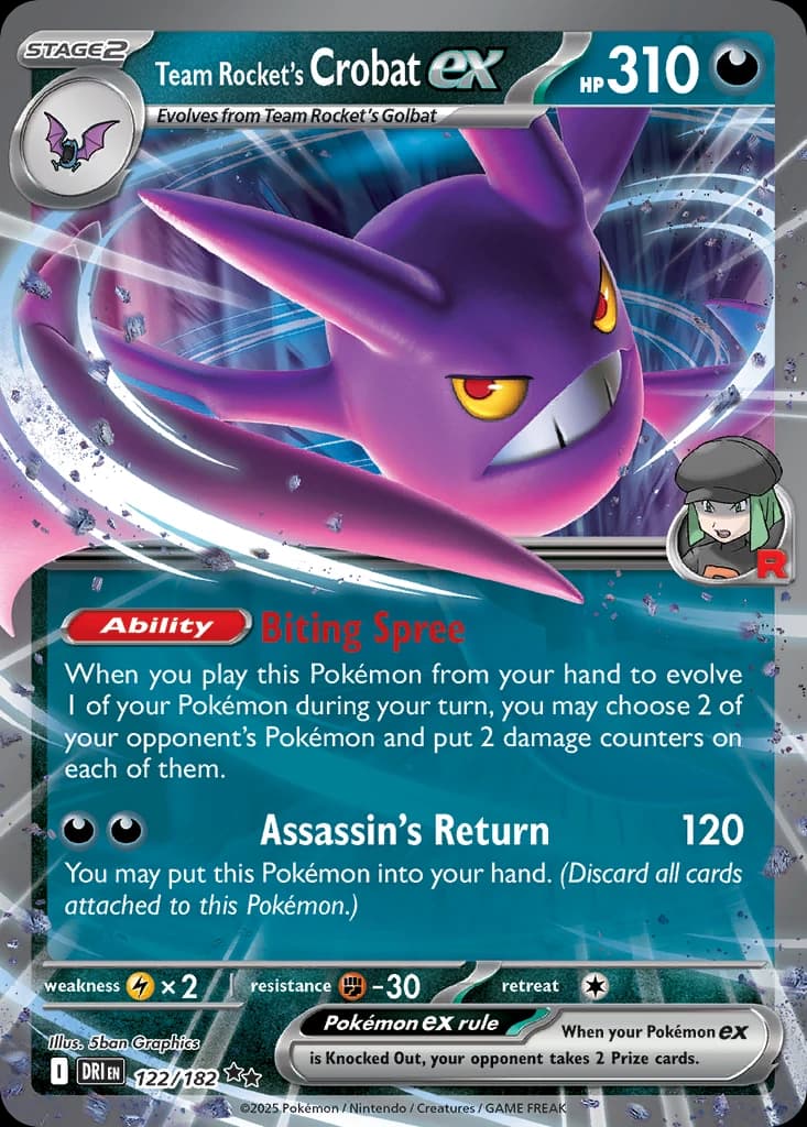 Team Rocket's Crobat ex (122)