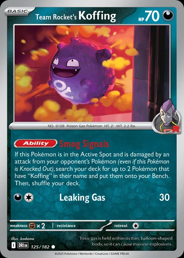 Team Rocket's Koffing (125)