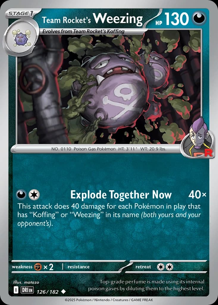 Team Rocket's Weezing (126)