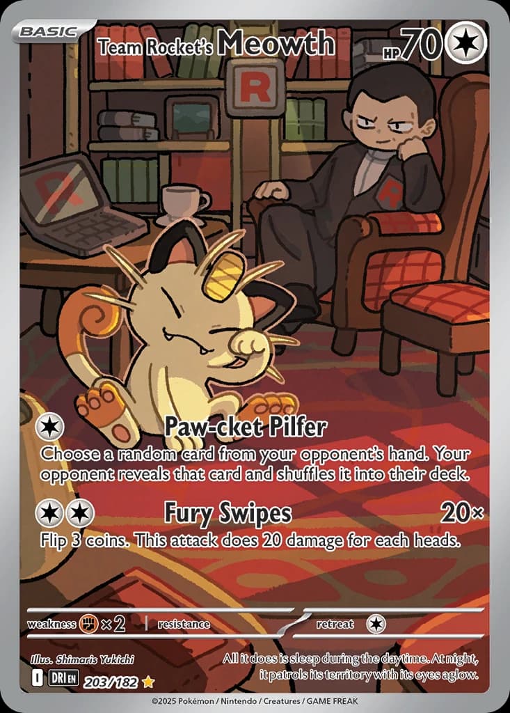 Team Rocket's Meowth (203)