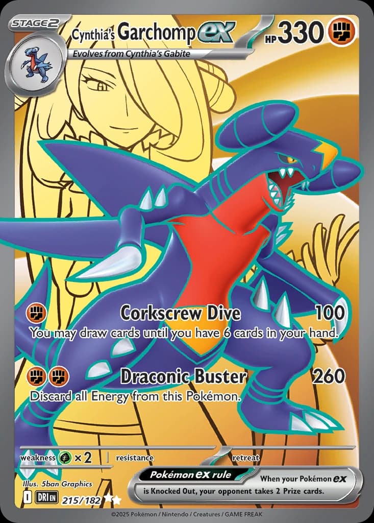 Cynthia's Garchomp ex (215)