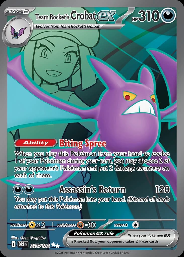 Team Rocket's Crobat ex (217)
