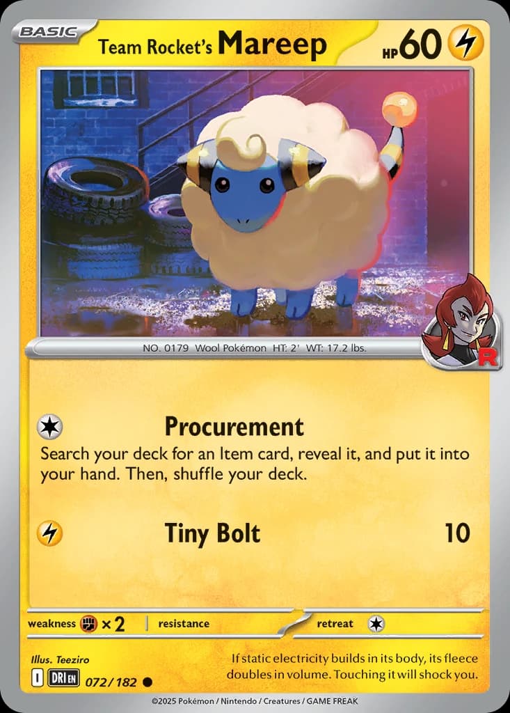 Team Rocket's Mareep (72)