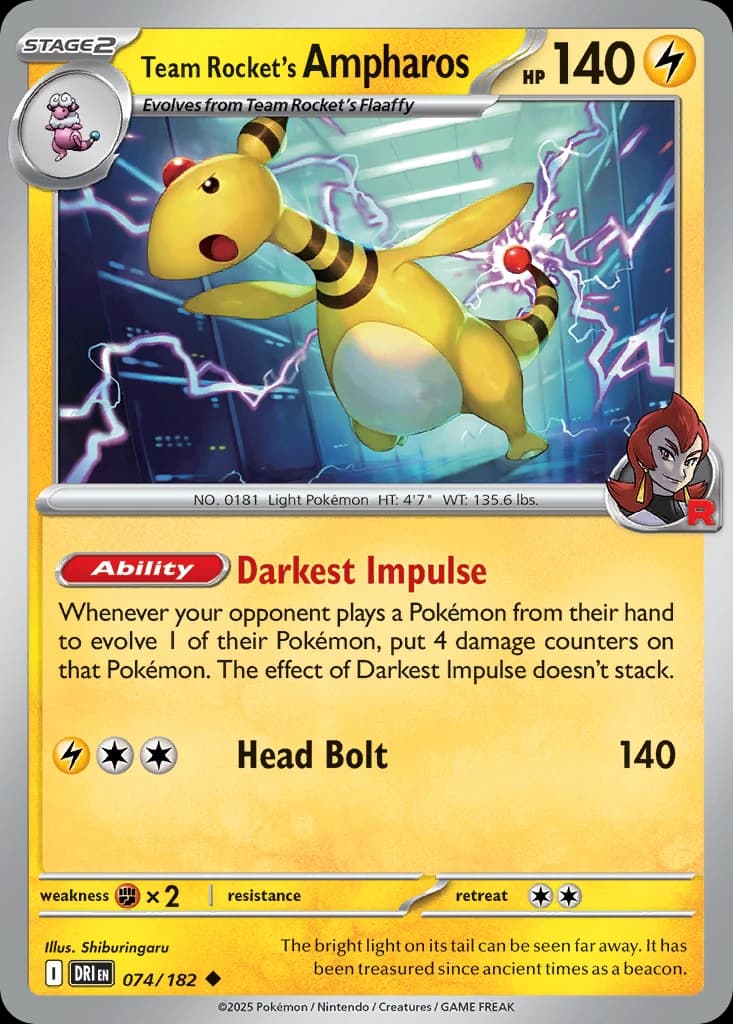 Team Rocket's Ampharos (74)