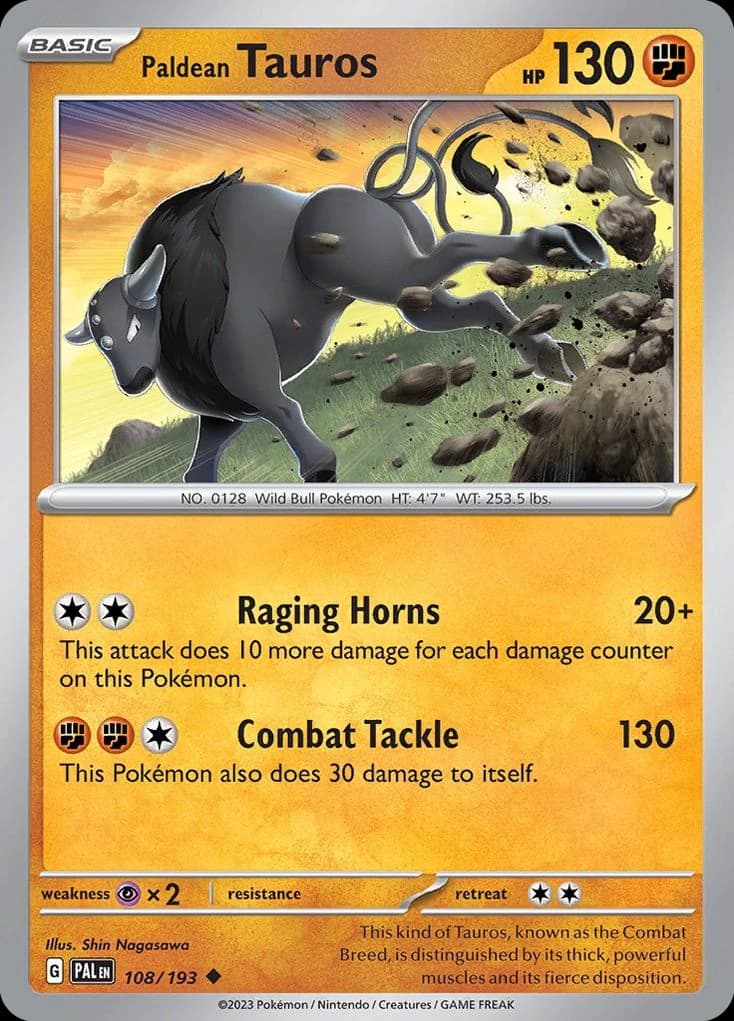 Paldean Tauros (108)
