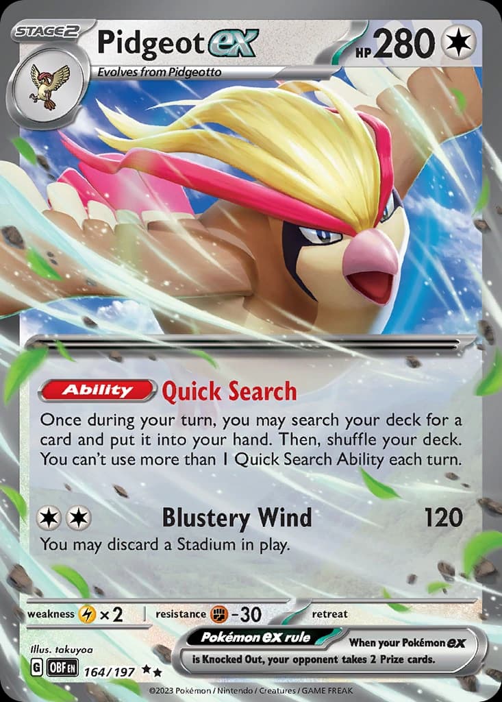 Pidgeot ex (164)