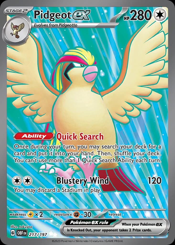 Pidgeot ex (217)