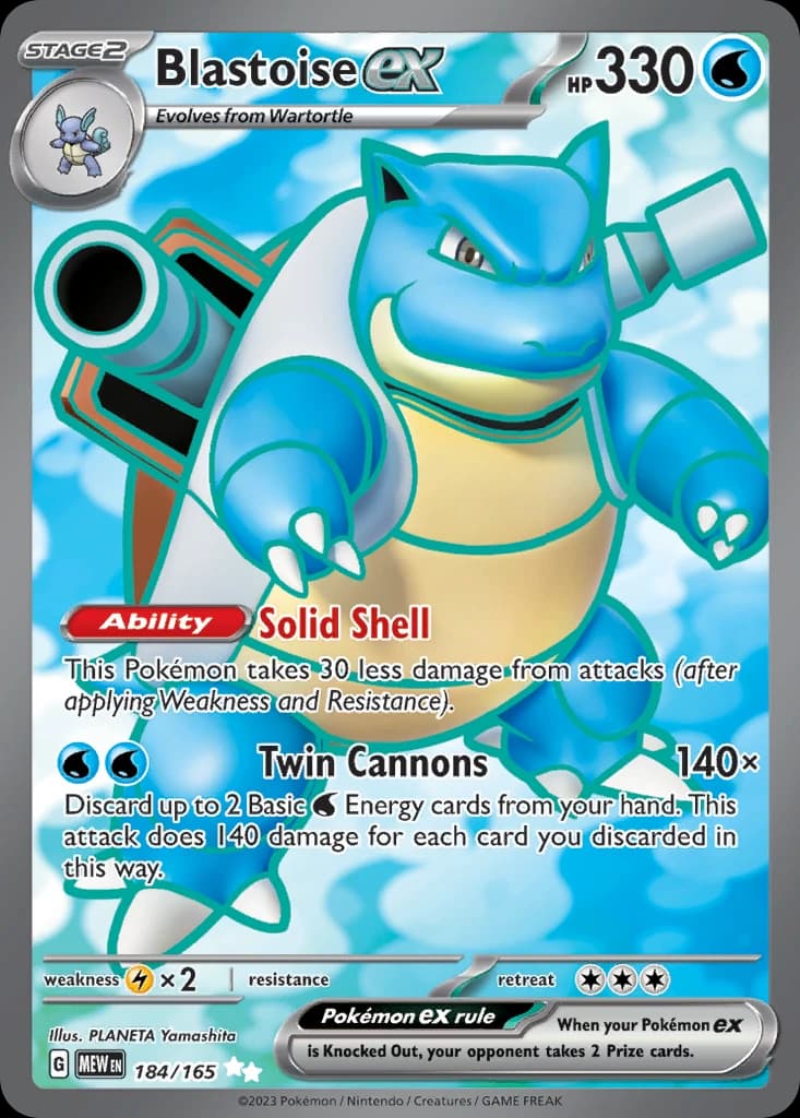 Blastoise ex (184)