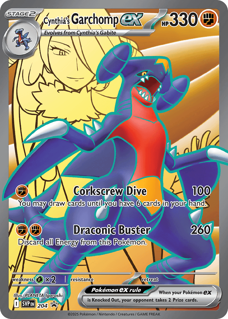 Cynthia’s Garchomp ex (204)
