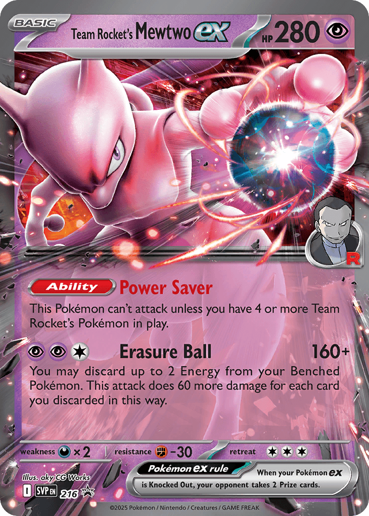 Team Rocket's Mewtwo ex (216)