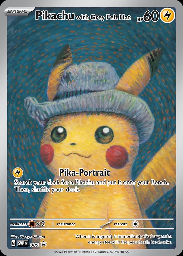 Pikachu with Grey Felt Hat (85)