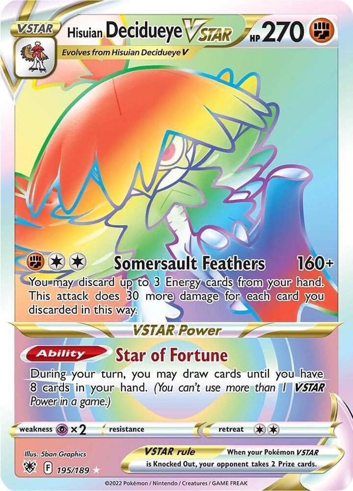 Hisuian Decidueye VSTAR (195)