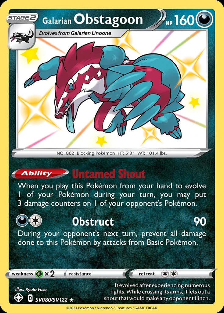 Galarian Obstagoon (SV080)