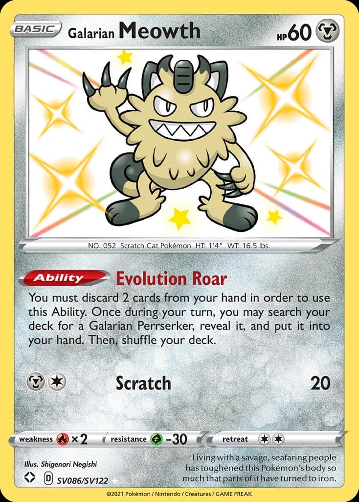 Galarian Meowth (SV086)