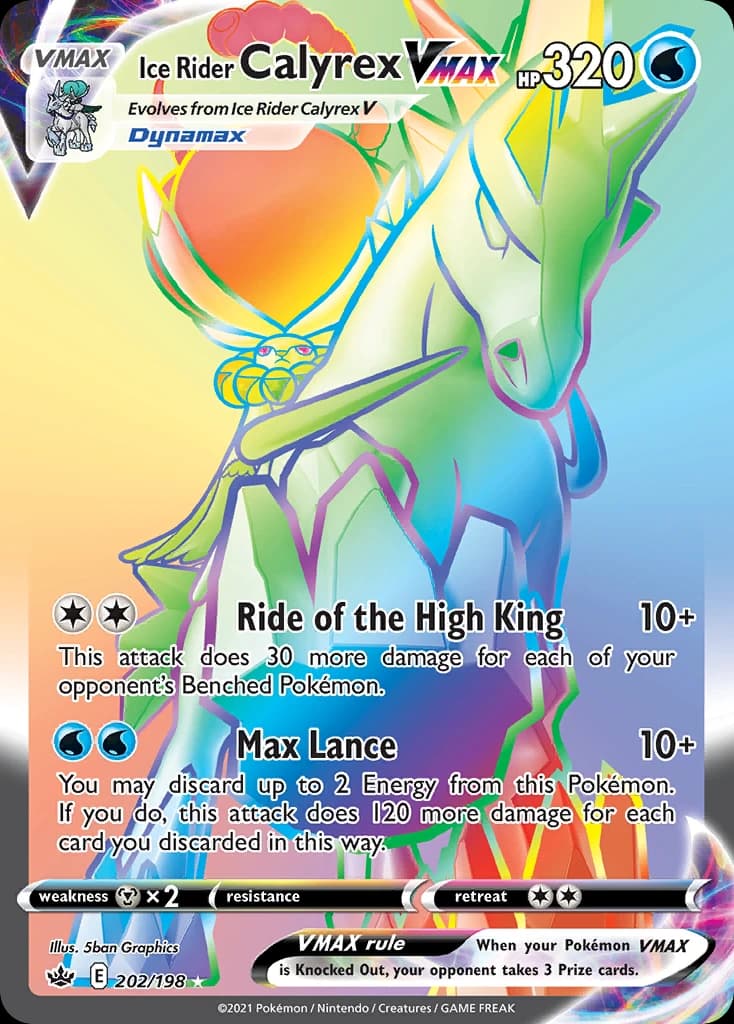 Ice Rider Calyrex VMAX (202)