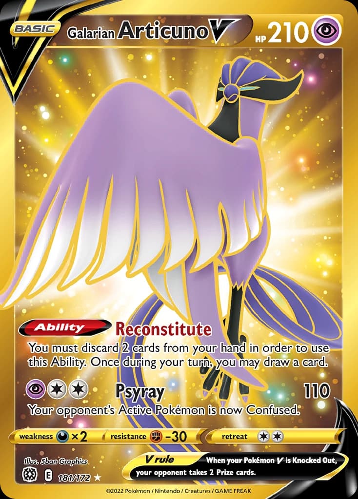 Galarian Articuno V (181)